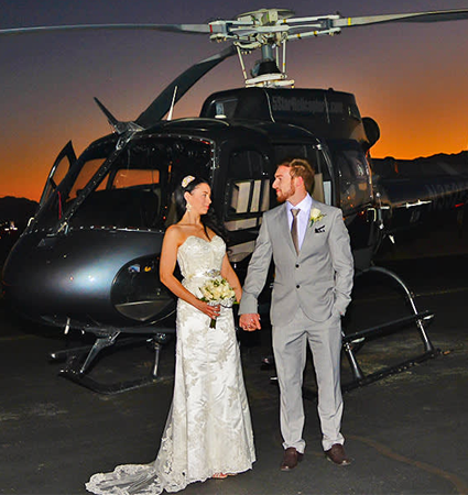 Take romance to the skies on our Las Vegas helicopter wedding ceremony package over the Las Vegas Strip City lights includes private Wedding Coordinator.